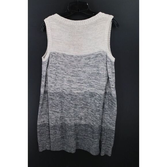 Rebecca Minkoff Small Knit Gray Ombre Cold Shoulder Women's Pullover Sweater - Picture 4 of 6
